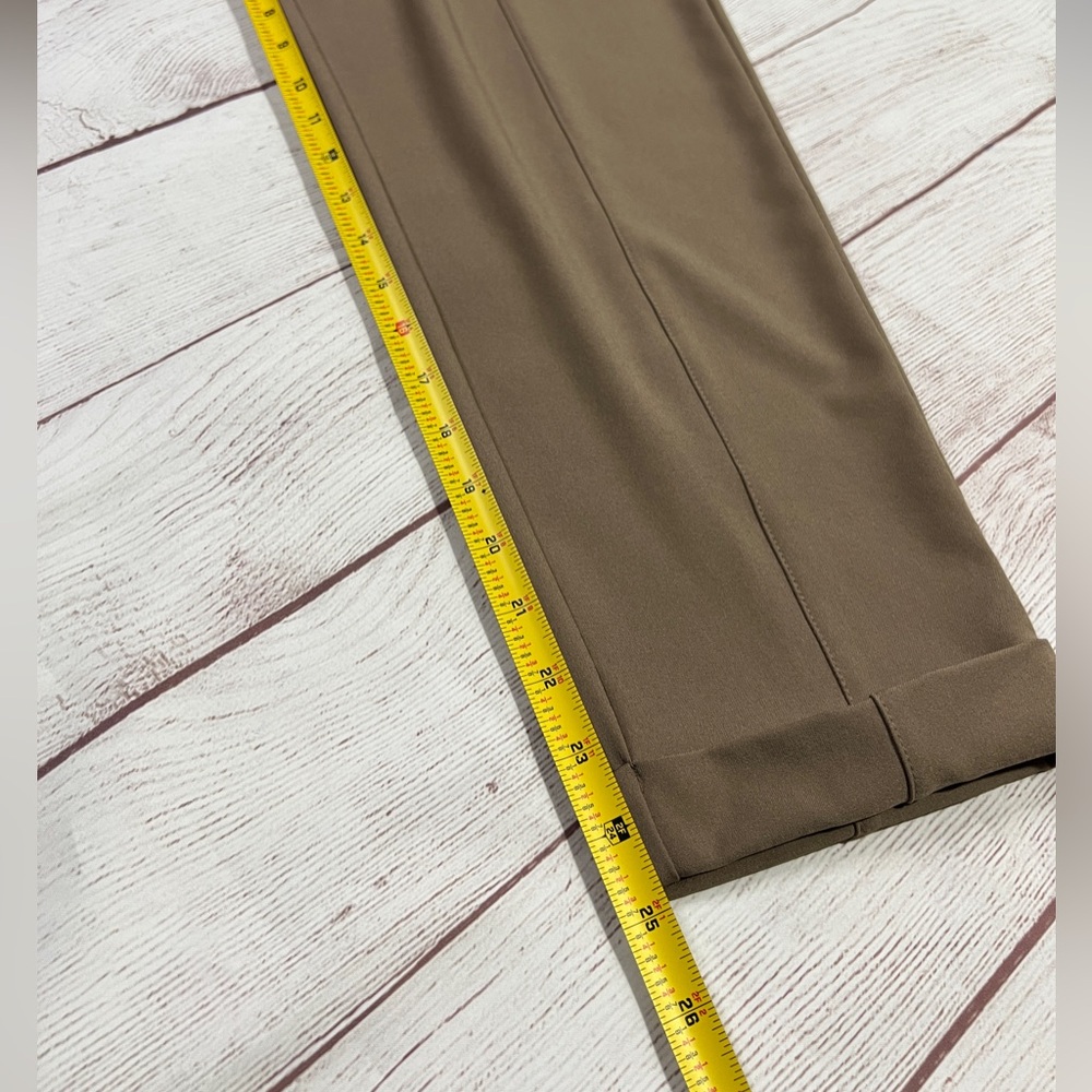 Varley Cypress Turn Up Pant - Small - stretch twill tan brown drawstring tapered - Picture 9 of 11